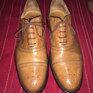 Mercantini Fiorentini Leath. Brogue Cap Toe Oxford